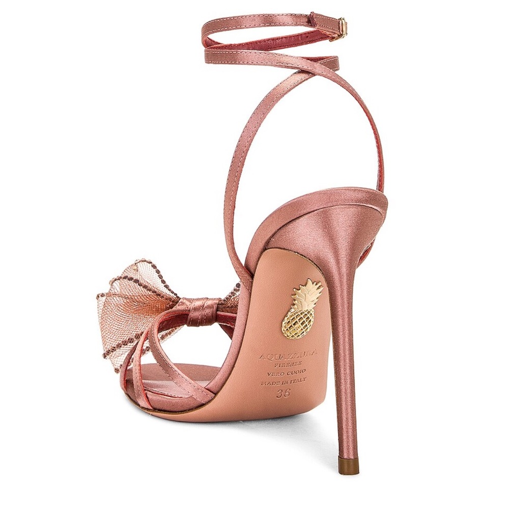 Aquazzura - Reve 105 Sandal in Antique Rose - NEW WITH BOX - Picture 4 of 7